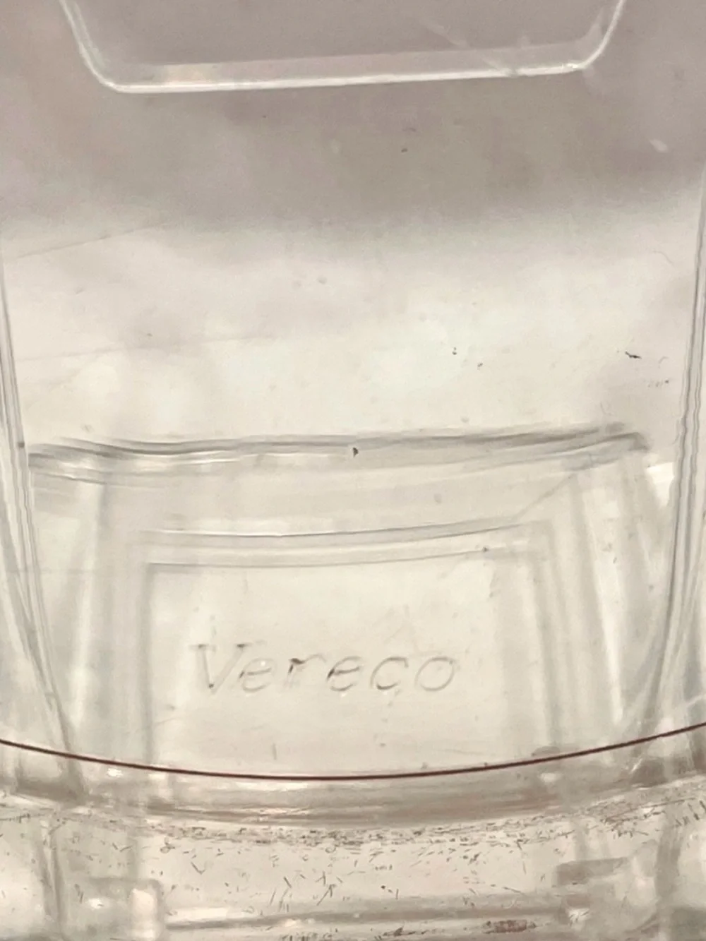 ☀️2/$20 Pair (2) Vereco France Pink Swirl Etched Vintage Glass Dinner Plates